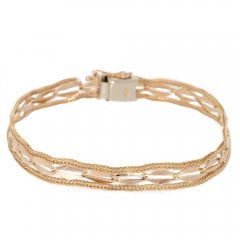 Vintage Gold Fancy Link Bracelet