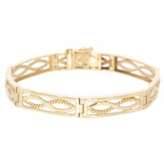 Vintage Gold Fancy Link Bracelet
