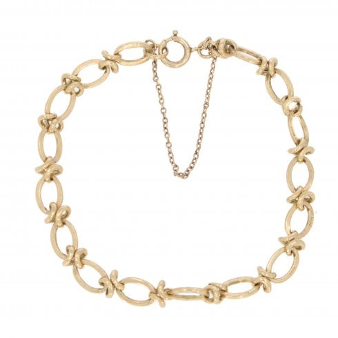 Vintage Gold Fancy Link Bracelet