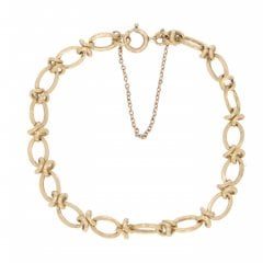 Vintage Gold Fancy Link Bracelet