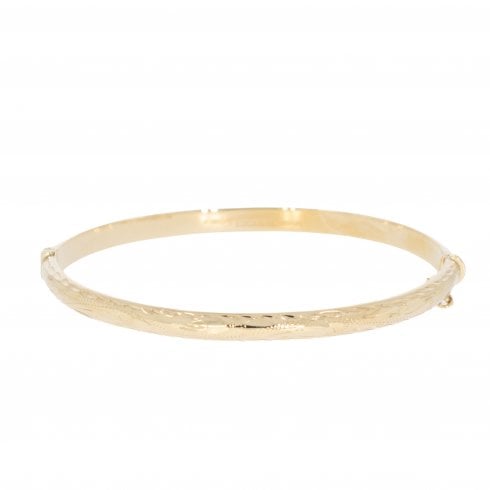 Vintage Gold Hinged Bangle