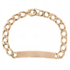 Vintage Gold ID Curb Bracelet