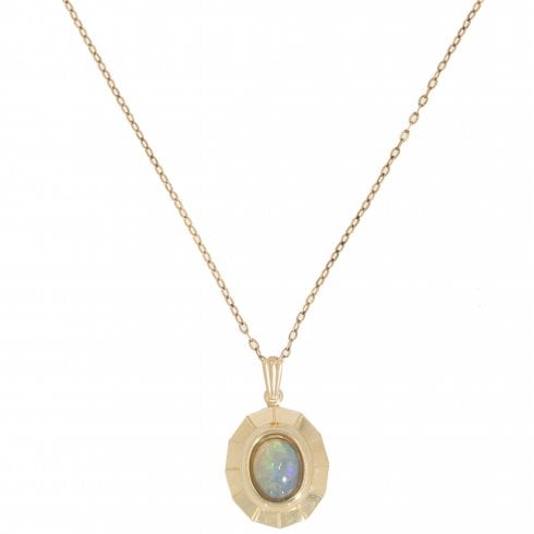 Vintage Gold Opal Pendant