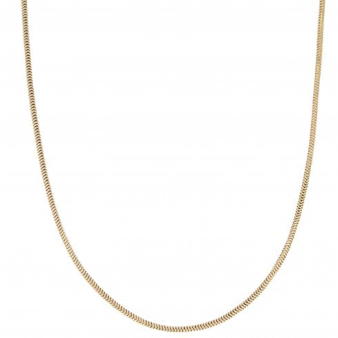 Vintage Gold Serpentine Link Chain