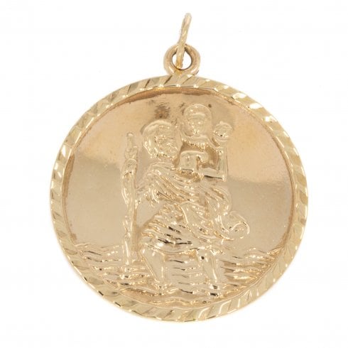 Vintage Gold St. Christopher Pendant