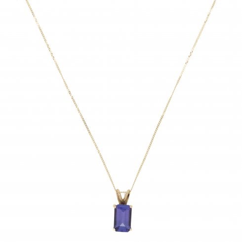 Vintage Gold Tanzanite Pendant