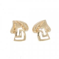 Vintage Greek Key Stud Earrings