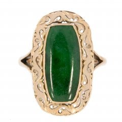 Vintage Jade Dress Ring