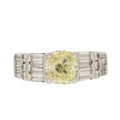 Vintage Lemon Diamond Ring
