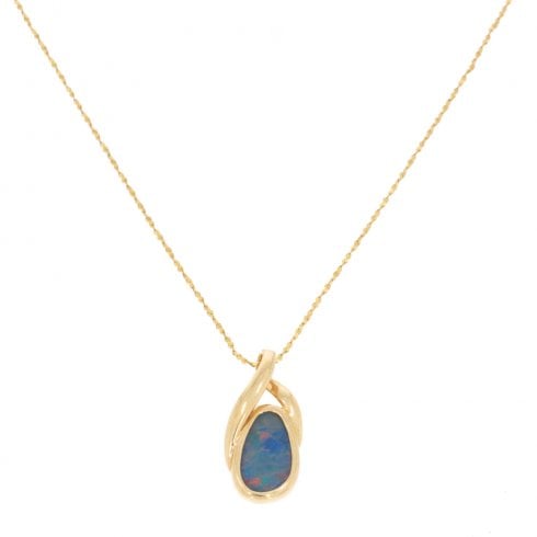 Vintage Opal Pendant Necklace