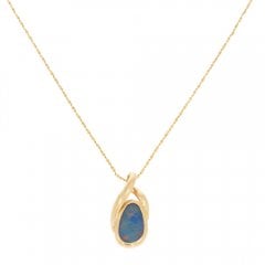 Vintage Opal Pendant Necklace