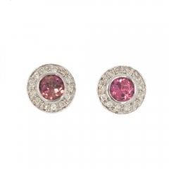 Vintage Pink Tourmaline Ear Studs