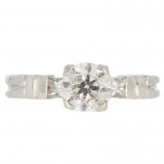 Vintage Platinum Diamond Ring