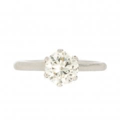 Vintage Platinum Diamond Solitaire
