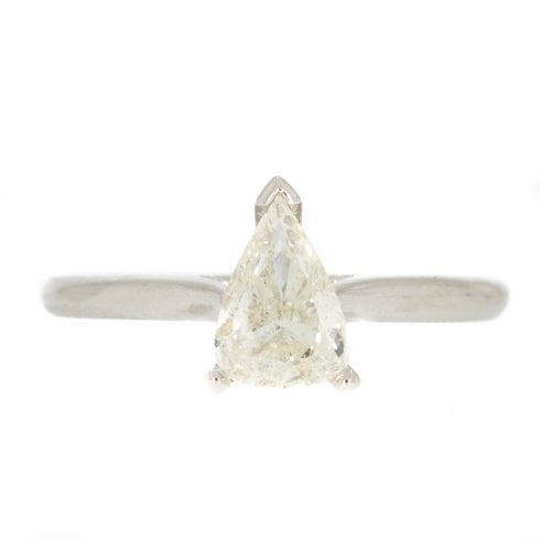 Vintage Platinum Diamond Solitaire Ring