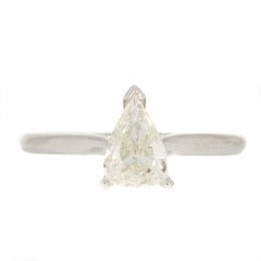 Vintage Platinum Diamond Solitaire Ring