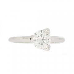 Vintage Platinum Diamond Solitaire Ring