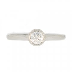 Vintage Platinum Diamond Solitaire Ring