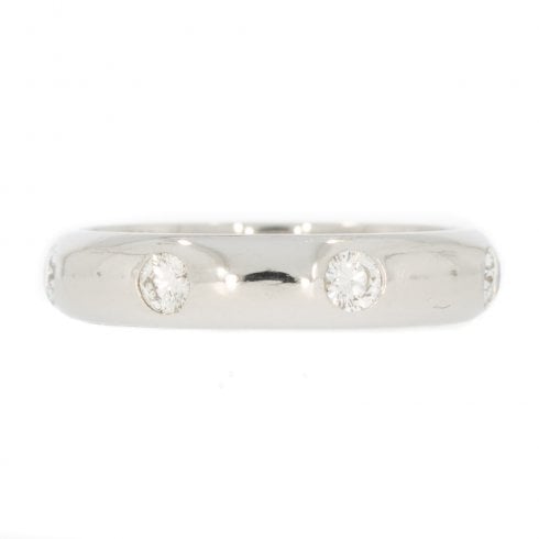 Vintage Platinum Diamond Wedding Ring