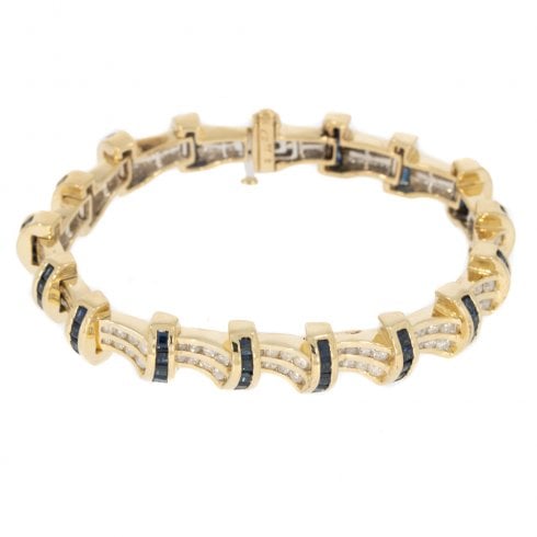 Vintage Sapphire & Diamond Bracelet