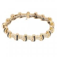 Vintage Sapphire & Diamond Bracelet