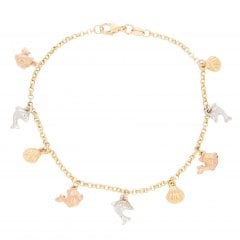 Vintage Seaside Charm Bracelet