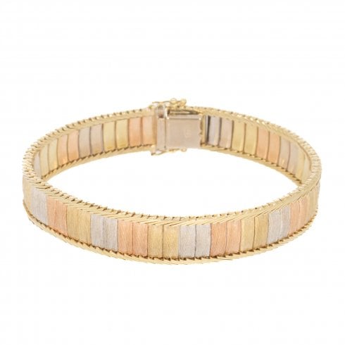 Vintage Three-Colour Gold Bracelet