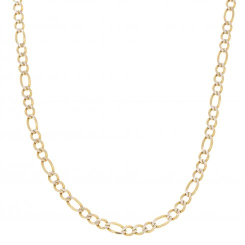 Vintage Two Colour Gold Figaro Chain