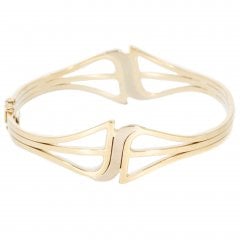 Vintage Two Colour Hinge Bangle