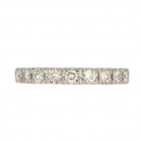 Vintage White Gold Diamond Eternity Ring