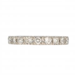 Vintage White Gold Diamond Eternity Ring