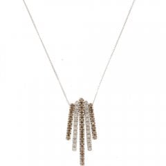 Vintage White Gold Diamond Spray Pendant