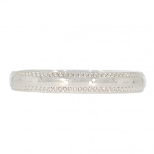 Vintage White Gold Wedding Band