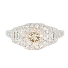 White Gold Diamond Cluster Ring
