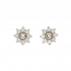 White Gold Diamond Earring Jackets