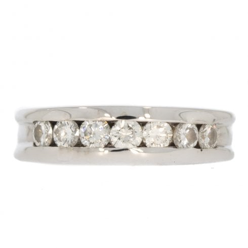 White Gold Diamond Half Eternity Ring
