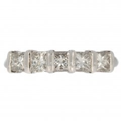 White Gold Diamond Half Eternity Ring