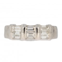 White Gold Diamond Half Eternity Ring