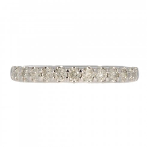 White Gold Diamond Half Eternity Ring