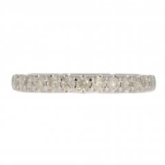 White Gold Diamond Half Eternity Ring