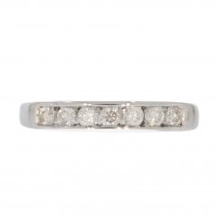 White Gold Diamond Half Eternity Ring