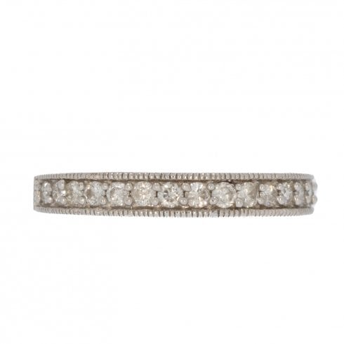 White Gold Diamond Half Eternity Ring