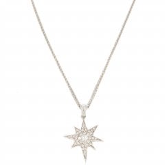 White Gold Diamond North Star Pendant