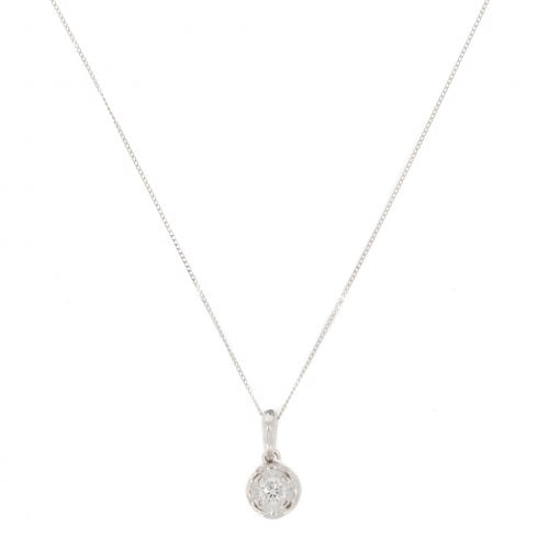 White Gold Diamond Pendant