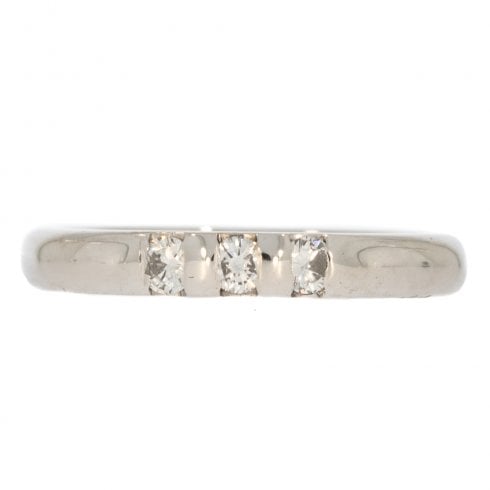 White Gold Diamond Set Wedding Band