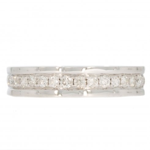 White Gold Diamond Set Wedding Band