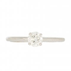 White Gold Diamond Solitaire Ring