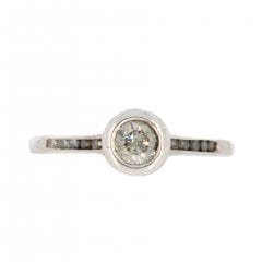 White Gold Diamond Solitaire Ring