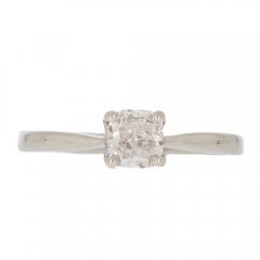 White Gold Diamond Solitaire Ring