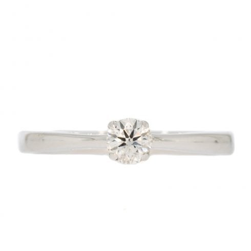 White Gold Diamond Solitaire Ring